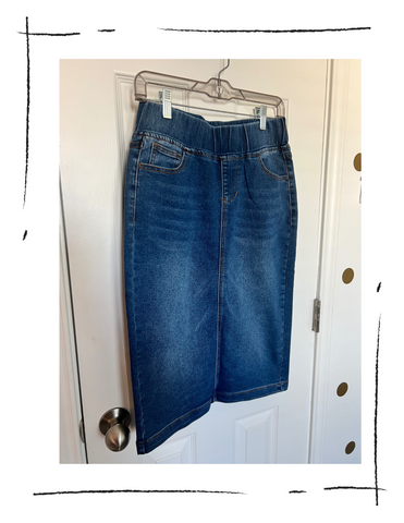 Denim Jeans Skirt