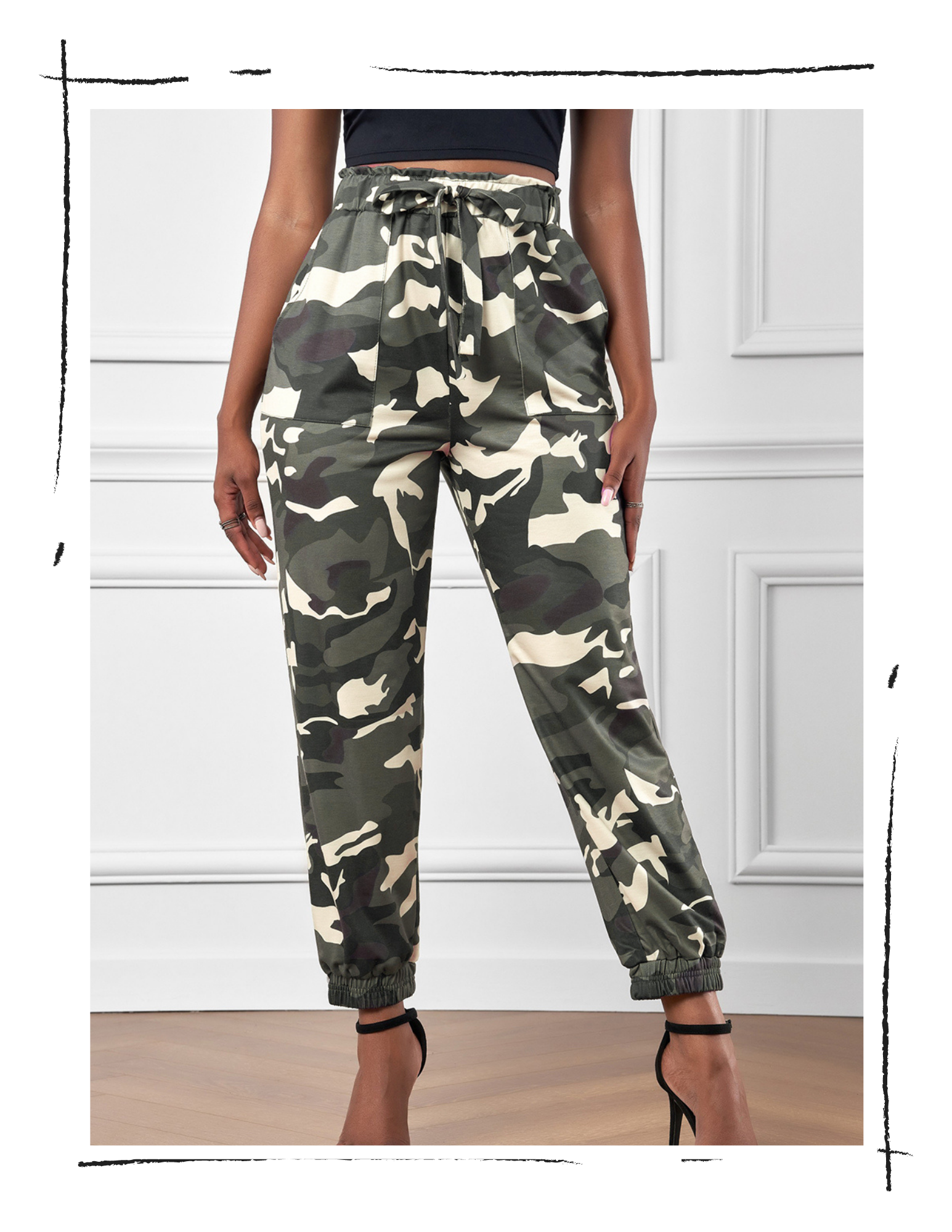 Drawstring Elastic Waist Jogger Pant