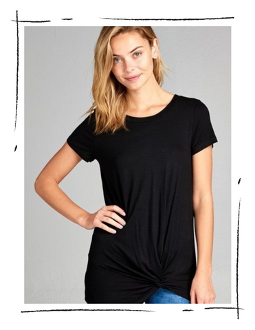 Black Twisted top
