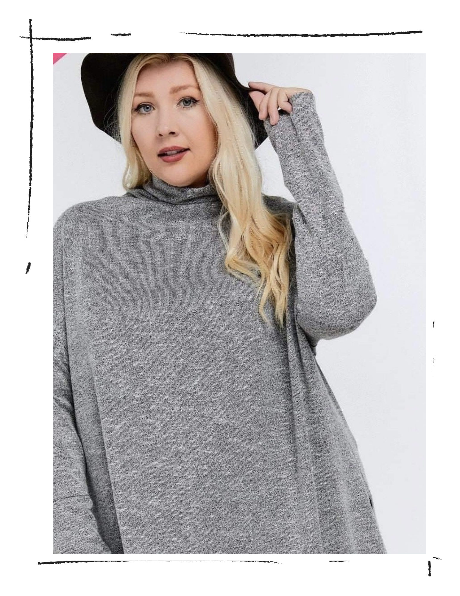 Grey Turtleneck