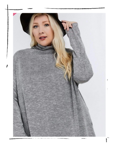 Grey Turtleneck