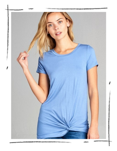 Indigo Twisted Top